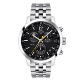 TISSOT CHRONOGRAPH T114.417.11.057.00 Silver Dial Black Stailess Steel